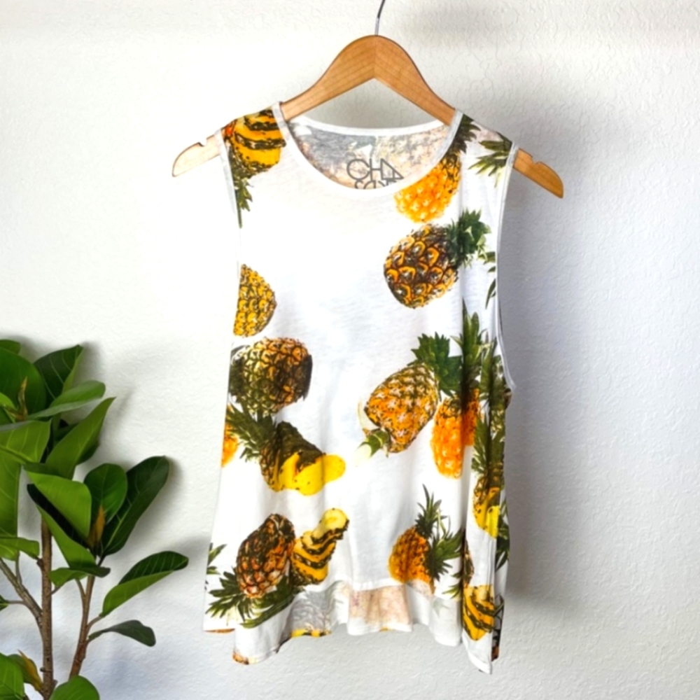 Chaser Tropical Pineapple Paradiso Muscle Tank